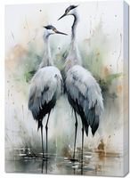 Obraz 70x100cm Tańczące Czaple