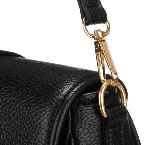 mała, czarna torebka damska na ramię ze skóry ekologicznej - peterson na Arena.pl