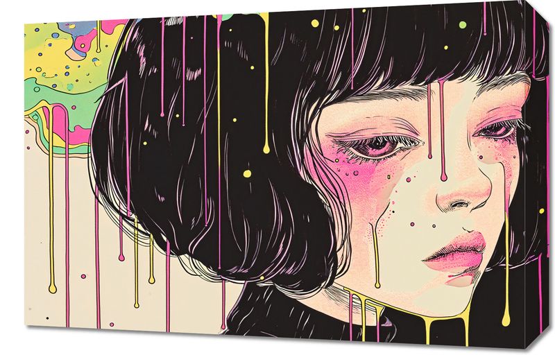 Obraz 60x40cm Strugi Kolorów zdjęcie 1