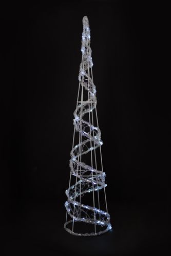 Dekoracja Stożek 50 LED 90 cm do użytku wewnętrznego i zewnętrznego zimny biały na Arena.pl