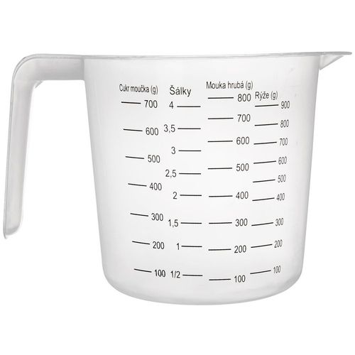 Miarka Kuchenna Kubek z Miarką do Odmierzania Produktów Spożywczych 1L na Arena.pl