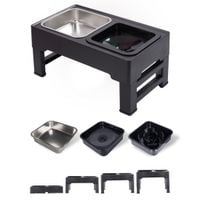 zestaw 3 misek z regulacją wysokości dla zwierząt nierozlewające kot pies