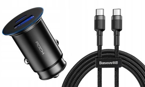 Ładowarka Samochodowa USB-C PD ROCK Quick Charge 4 na Arena.pl