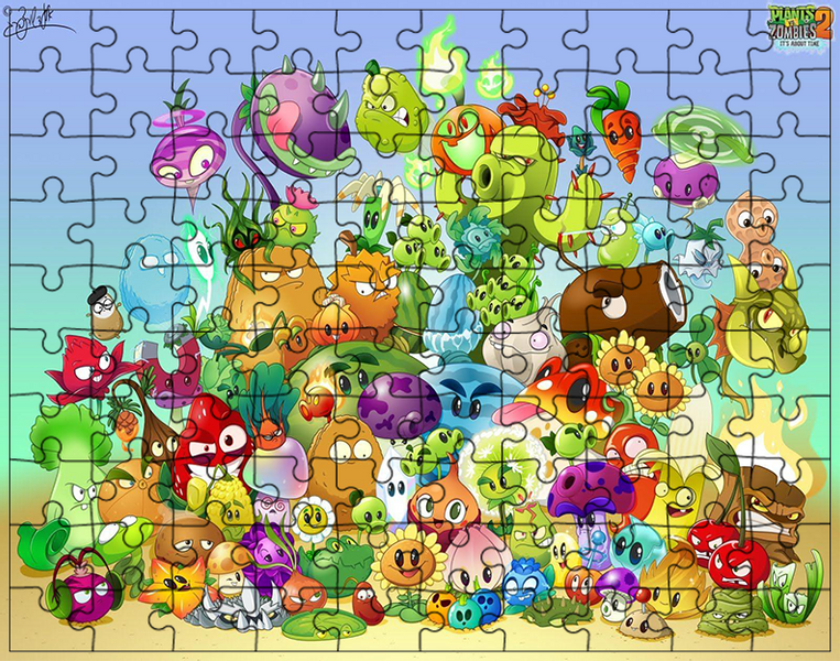 Puzzle Plants vs Zombie zdjęcie 1