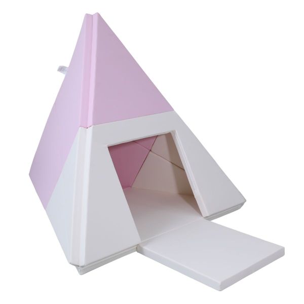 namiot tipi 3w1 - biało-różowy zdjęcie 1