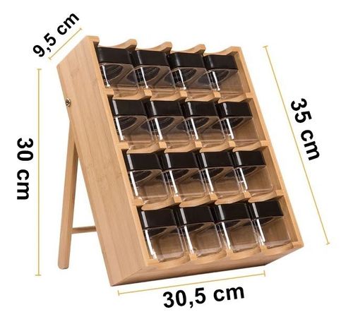 Stojak na przyprawy LADER bambusowy na Arena.pl