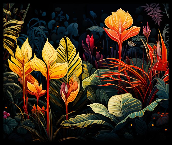 Plakat 60x50cm Tropikalna Symfonia zdjęcie 2
