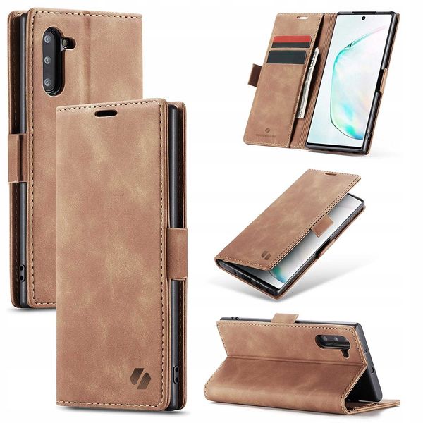 Spacecase Wallet Galaxy Note 10 Light Brown zdjęcie 7