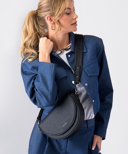Torebka Crossbody Listonoszka Półksiężyc PUCCINI Na Pasku Czarna BML056M-1 na Arena.pl