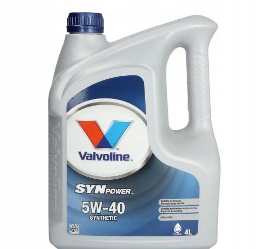 Olej Valvoline SYNPOWER 5W40 4L zdjęcie 2