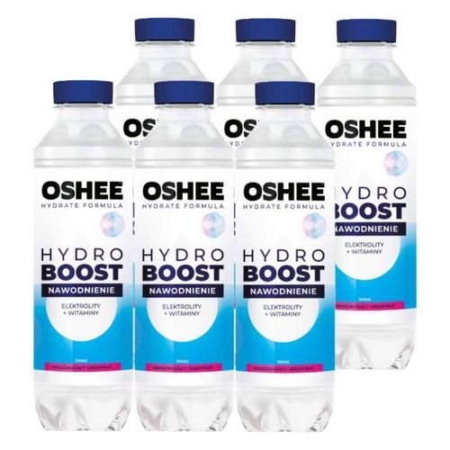 Oshee HydroBoost Napój izotoniczny niegazowany  grejpfrut 555 ml x 6 sztuk na Arena.pl