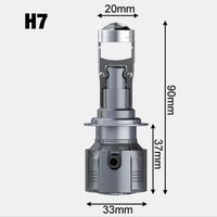 ŻARÓWKI LED H7 30000lm RETRIFY S&D PROJECTOR 100% IDEALNE ODCIĘCIE SOCZEWKA