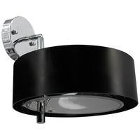 Loftowa LAMPA ścienna DRS8006/1 8C BL Elem regulowana OPRAWA metalowy kinkiet chrom czarny