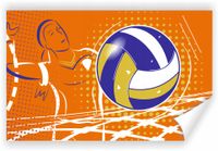 Fototapeta PREMIUM STRUKTURA ZMYWALANA abstrakcyjne tapeta siatkarska