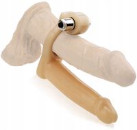 2 x PENIS DILDO ANALNE ZAKŁADANE NA PENISA + WIBRACJA