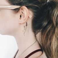 Tatuaż kolorowy mały ogród Paperself naklejka