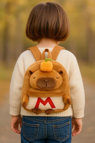 PLECAK PLUSZOWY KAPIBARA Z MANDARYNKĄ PLECACZEK DO PRZEDSZKOLA SZKOŁY na Arena.pl