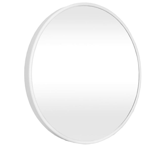 Lustro LOFT FI80cm białe ścienne okrągłe łazienkowe do salonu sypialni loftowe Industrialne minimalistyczne zdjęcie 8