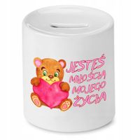 Skarbonka Dla Chłopaka Jesteś Miłością Mojego Z Nadrukiem Ze Zdjęciem