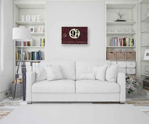 Harry Potter Hogwarts Express 9 3/4 - obraz na płótnie 40x30 cm na Arena.pl