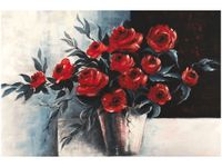 120CM 80CM OBRAZ ŚCIENNY RÓŻE WAZONIE