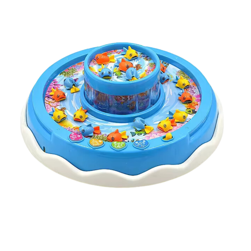 Gra Zręcznościowa Rodzinna Łowienie Rybek Zestaw Wędki Led Melodie Ruchome na Arena.pl