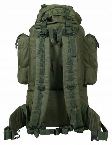 Plecak turystyczny wojskowy taktyczny Mil-Tec Ranger 75 l olive z pokrowcem na Arena.pl