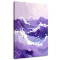 Obraz do salonu sypialni biura, Morze Fale Nowoczesny Pastelowy