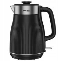 CZAJNIK ELEKTRYCZNY BEZPRZEWODOWY CZARNY STALOWY ZABEZPIECZENIEM 1.8L 2400W