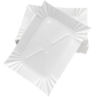 TACKI PAPIEROWE BIAŁE PROSTOKĄTNE GRILL 14 x 20cm 100szt