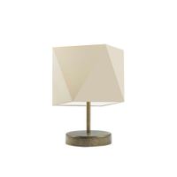 Lampka PASADENA abażur ecru stelaż stare złoto