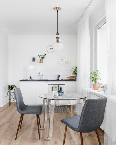 Stół Ghost 80cm transparentny glamour na Arena.pl