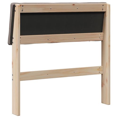 Tapicerowane wezgłowie Ciemnoszary 75 cm Lite drewno sosnowe na Arena.pl