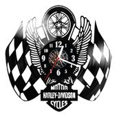 Zegar ścienny z płyty winylowej Harley Davidson 561.14