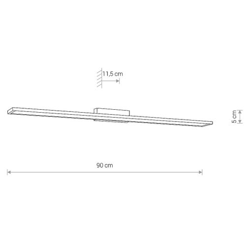 Łazienkowa LAMPA ścienna LATH LED 8175 Nowodvorski metalowa OPRAWA kinkiet LED 16W 4000K listwa na lustro IP44 chrom na Arena.pl