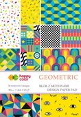 blok z motywami geometric, 80g/m2, a4/15k 4411