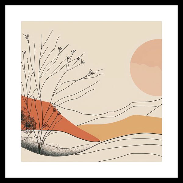 Plakat 40x40cm Pustynna Wydma zdjęcie 3