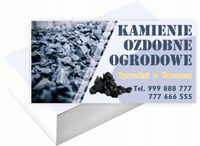 Wizytówki firmowe 100szt WIELE WZORÓW do wyboru KAMIENIE OZDOBNE