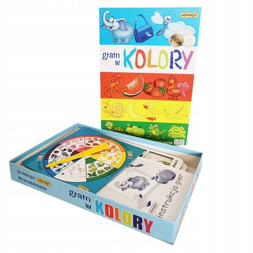 Gram W Kolory Gra Edukacyjna Dla 4 Latka Przedszkolaków 3+ Adamigo na Arena.pl