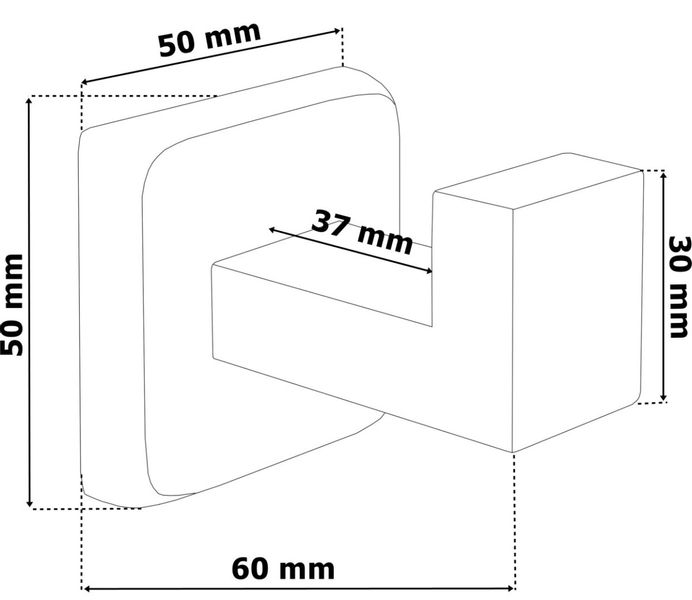 Wieszak loft Salus czarny zdjęcie 2