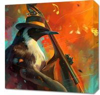 Obraz 50x50cm Pingwinia Nuta