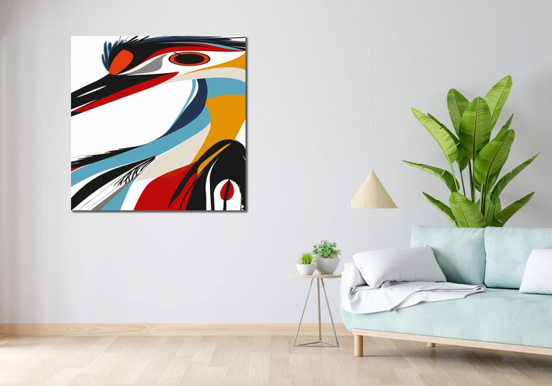 Obraz 100x100cm Bocian zdjęcie 2