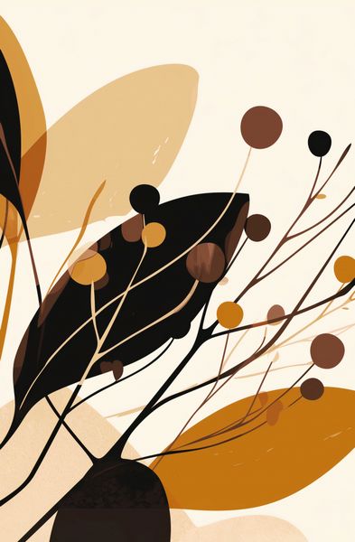 Plakat 53x81cm Jesienne Sylwety zdjęcie 1