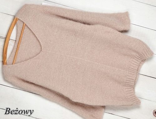 WŁOSKI SWETER MOHER KOBIECY MIĘKKI SWETER MOHER OVERSIZE kolory 686 na Arena.pl