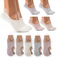 5x STOPKI DAMSKIE BAMBUSOWE SKARPETKI pastelowe JAKOŚĆ PREMIUM SILIKON