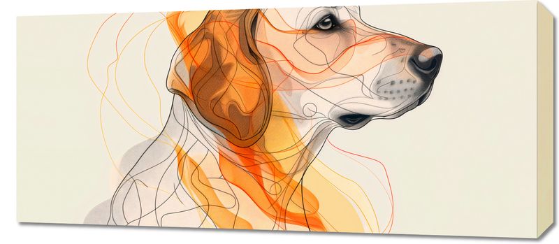 Obraz 90x40cm Kontur Profilowego zdjęcie 1