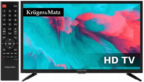 TELEWIZOR 24'' LED KRUGER&MATZ 12V 230V DVB-T2 NOWY MODEL na Arena.pl
