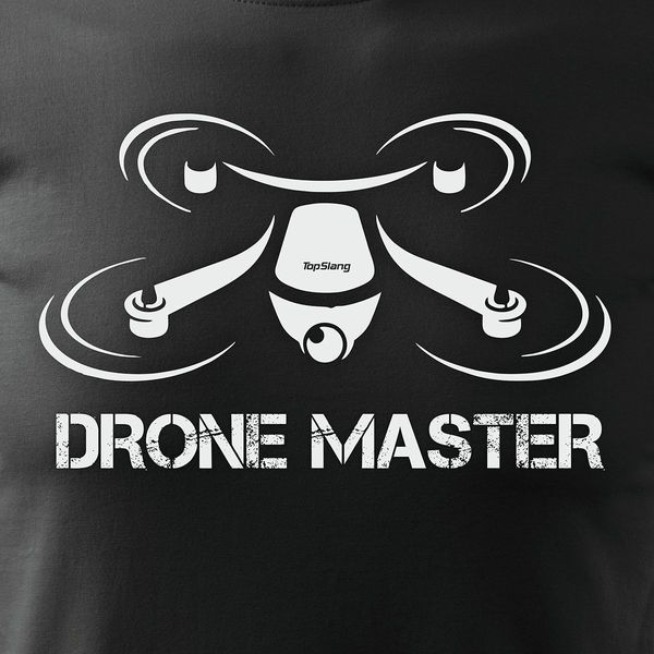 Koszulka z dronem DJI dron drone quadrocopter męska czarna REGULAR L zdjęcie 2