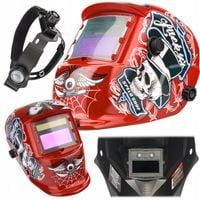 SAMOŚCIEMNIAJĄCA MASKA PRZYŁBICA SPAWALNICZA FILTR AUTOMATYCZNA RED