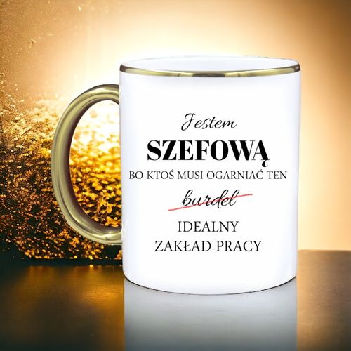 KUBEK PREMIUM DLA SZEFOWEJ URODZINY IMIENINY ŚMIESZNY PREZENT na Arena.pl